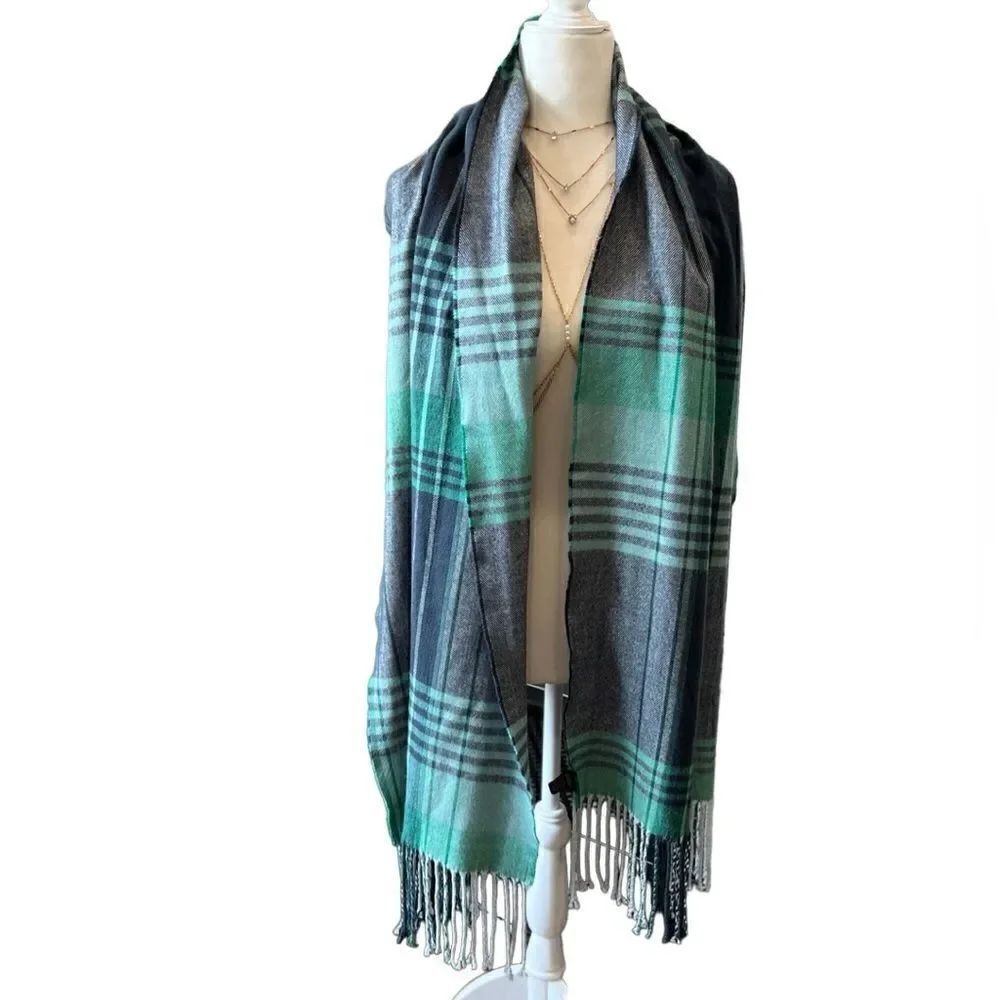Banana republic factory men’s scarf green plaid Men’s one size